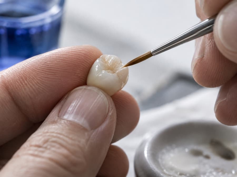Imagine editorială despre protetică dentară